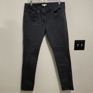 Eileen Fisher Organic Cotton Black Slim Jeans Size 12